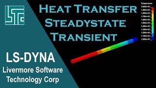 Heat Transfer SteadyState and Transient in LSDYNA R11 [upl. by Bradan]