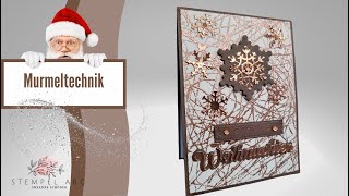 Murmeltechnik  Embossing in Kupfer  Produkte von Stampin´UP [upl. by Mairhpe461]