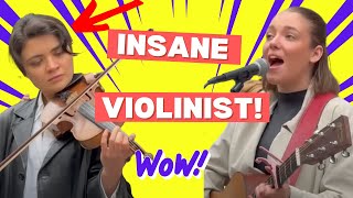 INSANE Violinist Will BLOW your Mind Allie Sherlock Cover  Adele Set Fire To The Rain [upl. by Leciram446]