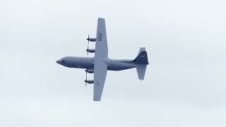 United States Air Force C130J Aerobatics At Christchurch Airport [upl. by Ibbie262]