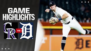 Rockies vs Tigers Game Highlights 91124  MLB Highlights [upl. by Yrroc]