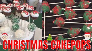 CHRISTMAS CAKE POPS  Cake Pops Decorating Tips  Easy Cake Pops Tutorial [upl. by Nivalc]