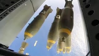 Insane Video Shows Americas B52 Loading DroppingBombs and Crazy Maneuver [upl. by Jollanta]