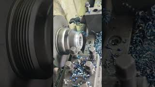 Cnc Turning With Both side tool Cutting Operation 😍✅ cnc turning cncmachining foryou [upl. by Spike]