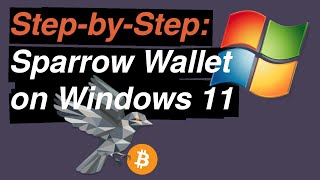 How to download and verify Sparrow Bitcoin Wallet on Windows 11 [upl. by Tawsha]