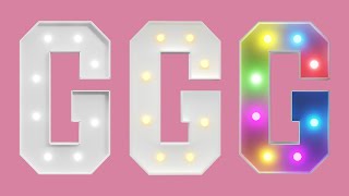 3FT Jersey Font Marquee Letter G DIY Tutorial [upl. by Enywad]