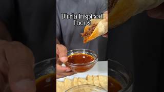 HOW TO MAKE QUESA BIRRIA INSPIRED TACOS Shorts [upl. by Edrick956]