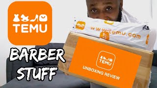 Temu Barbers Stuff Unboxing [upl. by Evangeline371]