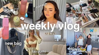 WEEKLY VLOG  New Bag Outfits HGH Launch Makeover  JAZ HAND [upl. by Babbette]