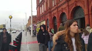 blackpool bonny st into blackpool town centre walk Monday 8 April 2024 [upl. by Eniaral]