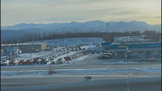 Driving Through Wasilla Towards the Anchorage Alaska Airport 1030 wasilla alaska airport drive [upl. by Stafford252]