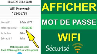 Comment afficher le mot de passe wifi sur android [upl. by Funch]