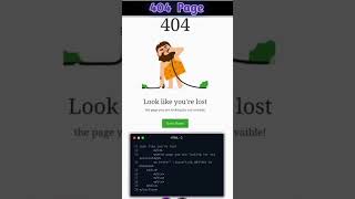 Make Your 404 Page AWESOME in 5 Minutes coding webdesign fypシ゚viral [upl. by Adlesirg]