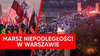 Marsz Niepodległości w Warszawie quotJeszcze Polska nie zginęłaquot NA ŻYWO [upl. by Minor]