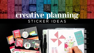 Creative Ways to Use 5 Types of Stickers in Your Planner  Happy Planner Ideas [upl. by Anisirhc574]