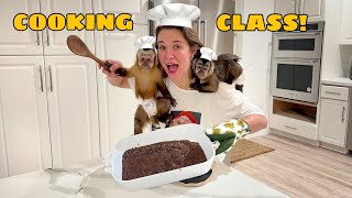 BABY MONKEY COOKING CLASS WHAT DID WE MAKE [upl. by Anallese]