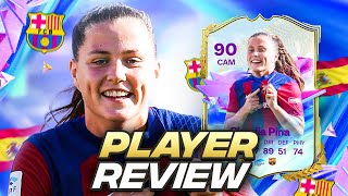 90 FUTURE STARS CLAUDIA PINA SBC PLAYER REVIEW  FC 24 Ultimate Team [upl. by Yllet]