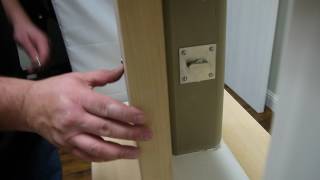 How BD4000 privacy barn door lock works [upl. by Laenej519]