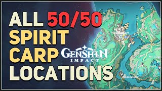 All 50 Spirit Carp Locations Genshin Impact [upl. by Clovis]