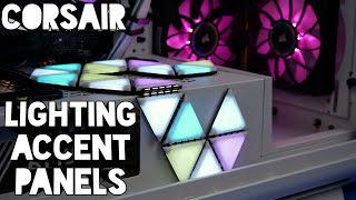 Corsair LC100 Lighting Accent Kit install in the Corsair 5000T RGB [upl. by Tomchay]