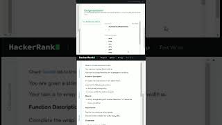 Hackerrank  Python  Strings  Text wrap codingchallenge codingsolutions hackingcode [upl. by Liagibba]