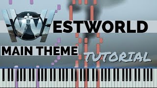 Westworld  Main Theme  Piano Tutorial amp Free Piano Sheet [upl. by Disraeli]