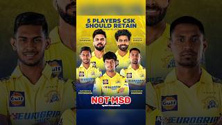 Csk retained players😏😡 shortsyoutubeshortscricket [upl. by Ori5]