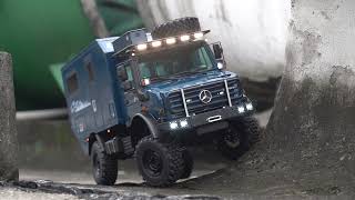 Does anyone like to drive slowly like this ScaleArt Unimog RV RC model [upl. by Karon968]