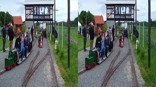 Eisenbahn  Freunde Bad Schönborn 7 14 und 5 Zoll Anlage 3 D [upl. by Brunhilde893]