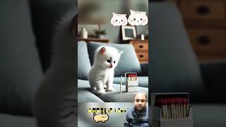 Cat and dog cartoon video cat story freefire 4k funny explore catlover dog cartoon [upl. by Aynotahs]