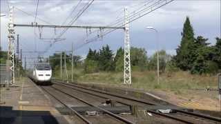 Eurostar TGV AVE Teoz dans le sud de la France [upl. by Eiramenna]