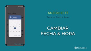 Cambiar la Fecha amp Hora Android 13 [upl. by Ayanej]