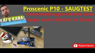 Proscenic P10 Saugtest  Akkusauger  Staubsauger kabellos  Gute Ergänzung zum Staubroboter [upl. by Tews]