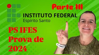 Prova do IFES 2024  20 21 e 22 [upl. by Margit]