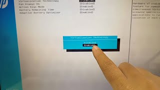 How to enable virtualization on HP laptop [upl. by Laehcim]