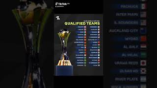 CLUB WORLD CUP 2025 QUALIFIED TEAMS fifa football worldcup [upl. by Nnyleuqaj]