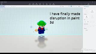 DISRUPTION BAMBI IN PAINT 3D no audio [upl. by Dulcia506]