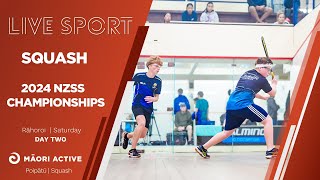 Squash NZ  New Zealand Secondary Schools Squash Nationals 2024  Day 2  Part 2 [upl. by Ttegirb16]