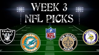 NFL Week 3 Picks ATS 5 Money Picks To Bet [upl. by Rasia689]