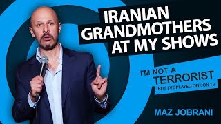 quotIranian Grandmothers at my Showsquot  Maz Jobrani  Im not a Terrorist but Ive Played One on TV [upl. by Liahkim]