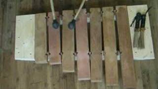 homemade music balafon [upl. by Cheria]