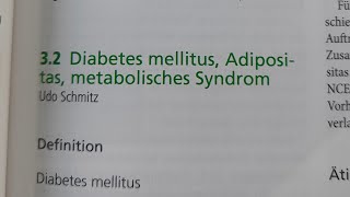 Facharztprüfung Innere Medizin Diabetes mellitus Adipositas und metabolisches Syndrom [upl. by Asenab]