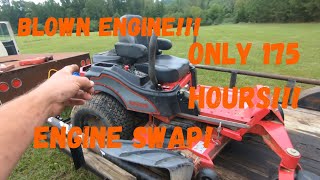 I Bought A Zero Turn With A Blown Engine Lets Fix It [upl. by Moss]