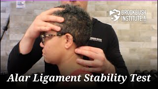 Alar Ligament StabilityTest [upl. by Ahtelahs393]