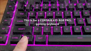 WINDOWS 10 Button Keyboard Not Working  Corsair K55 RBG PRO  FIXED [upl. by Anesor846]