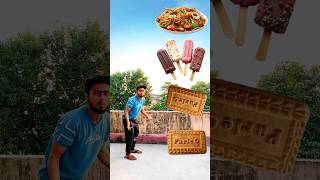 Parle g biscuit to chawmin icecream golgappe samosa funny vfx magic shortsfeed trendingshorts [upl. by Ytoc]