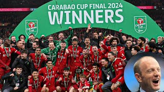 Peter Drury sings praises🥰 as Liverpool lift the carabao cup🤩🔥 [upl. by Eniladam]