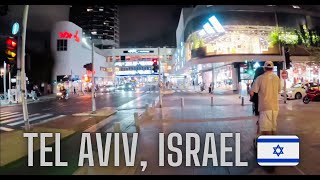 Tel Aviv Israel 🇮🇱 Night Walk From Dizengoff  Tel Aviv Promenade With GoPro Hero 12 [upl. by Searle320]