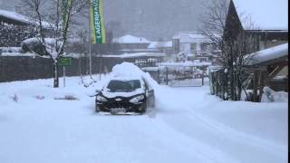 Peugeot 407 sw snow sliding 2016 [upl. by Llemrej648]