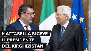 Mattarella incontra il Presidente della Repubblica del Kirghizistan [upl. by Firooc]